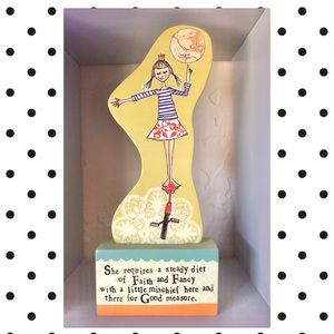 Curly Girl Art Statue